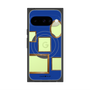 プレミアムスクエアケース with Pixelsnap［ Photo Frames - Blue ］