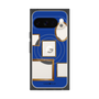 プレミアムスクエアケース with Pixelsnap［ Photo Frames - Blue ］