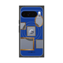 プレミアムスクエアケース with Pixelsnap［ Photo Frames - Blue ］