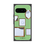 プレミアムスクエアケース with Pixelsnap［ Photo Frames - Light Green ］