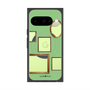 プレミアムスクエアケース with Pixelsnap［ Photo Frames - Light Green ］