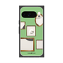 プレミアムスクエアケース with Pixelsnap［ Photo Frames - Light Green ］