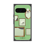 プレミアムスクエアケース with Pixelsnap［ Photo Frames - Light Green ］