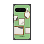 プレミアムスクエアケース with Pixelsnap［ Photo Frames - Light Green ］