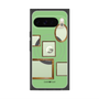 プレミアムスクエアケース with Pixelsnap［ Photo Frames - Light Green ］