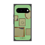 プレミアムスクエアケース with Pixelsnap［ Photo Frames - Light Green ］