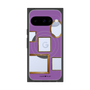プレミアムスクエアケース with Pixelsnap［ Photo Frames - Purple ］