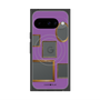 プレミアムスクエアケース with Pixelsnap［ Photo Frames - Purple ］