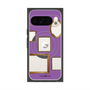 プレミアムスクエアケース with Pixelsnap［ Photo Frames - Purple ］
