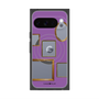 プレミアムスクエアケース with Pixelsnap［ Photo Frames - Purple ］