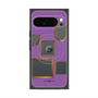 プレミアムスクエアケース with Pixelsnap［ Photo Frames - Purple ］