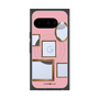 プレミアムスクエアケース with Pixelsnap［ Photo Frames - Pink ］