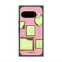 プレミアムスクエアケース with Pixelsnap［ Photo Frames - Pink ］