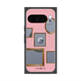 プレミアムスクエアケース with Pixelsnap［ Photo Frames - Pink ］