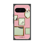 プレミアムスクエアケース with Pixelsnap［ Photo Frames - Pink ］