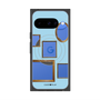 プレミアムスクエアケース with Pixelsnap［ Photo Frames - Light Blue ］