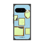 プレミアムスクエアケース with Pixelsnap［ Photo Frames - Light Blue ］