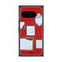プレミアムスクエアケース with Pixelsnap［ Photo Frames - Red ］