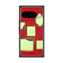 プレミアムスクエアケース with Pixelsnap［ Photo Frames - Red ］