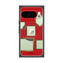プレミアムスクエアケース with Pixelsnap［ Photo Frames - Red ］