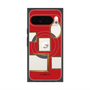 プレミアムスクエアケース with Pixelsnap［ Photo Frames - Red ］