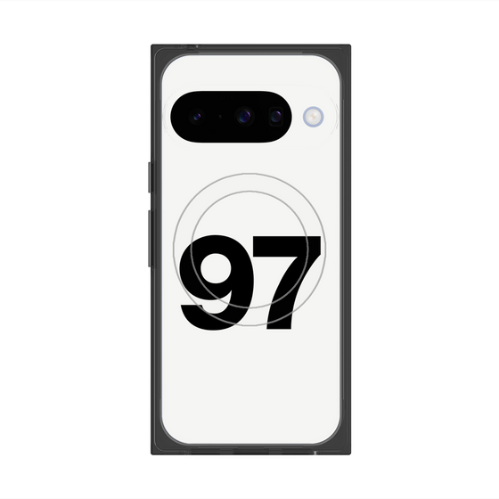 プレミアムスクエアケース with Pixelsnap［ No.97 - White ］