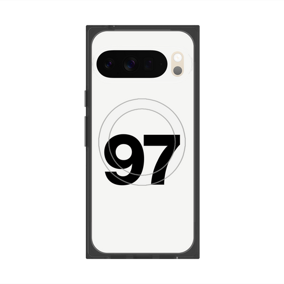 プレミアムスクエアケース with Pixelsnap［ No.97 - White ］
