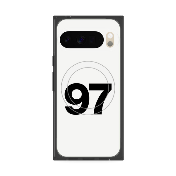プレミアムスクエアケース with Pixelsnap［ No.97 - White ］