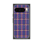 プレミアムスクエアケース with Pixelsnap［ Tartan Check - Purple ］