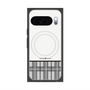 プレミアムスクエアケース with Pixelsnap［ CASEPLAY Tartan Check - Gray ］