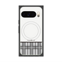 プレミアムスクエアケース with Pixelsnap［ CASEPLAY Tartan Check - Gray ］