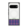 プレミアムスクエアケース with Pixelsnap［ CASEPLAY Tartan Check - Purple ］