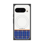 プレミアムスクエアケース with Pixelsnap［ CASEPLAY Tartan Check - Blue ］