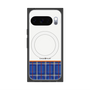 プレミアムスクエアケース with Pixelsnap［ CASEPLAY Tartan Check - Blue ］