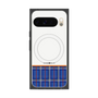 プレミアムスクエアケース with Pixelsnap［ CASEPLAY Tartan Check - Blue ］