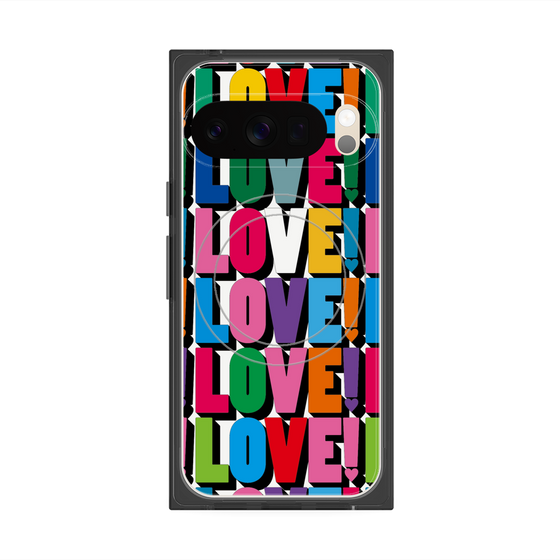 プレミアムスクエアケース with Pixelsnap［ LOVE!LOVE!LOVE! ］