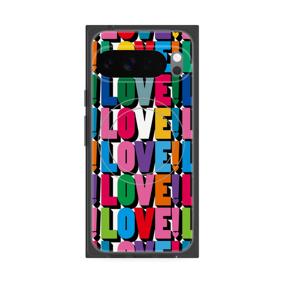 プレミアムスクエアケース with Pixelsnap［ LOVE!LOVE!LOVE! ］