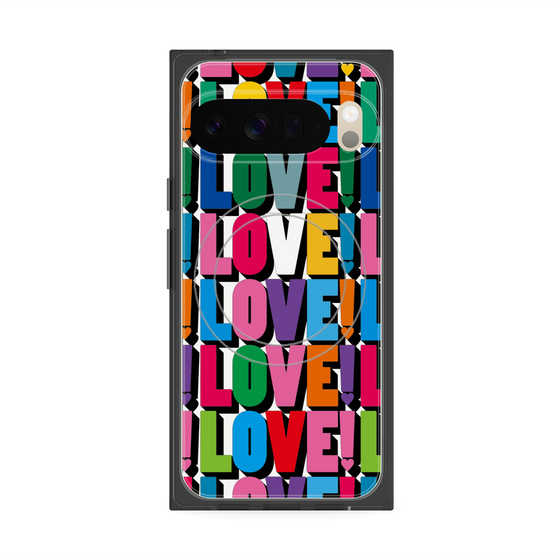 プレミアムスクエアケース with Pixelsnap［ LOVE!LOVE!LOVE! ］