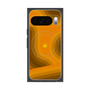 プレミアムスクエアケース with Pixelsnap［ CASEPLAY Winding Pattern - Orange ］