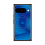 プレミアムスクエアケース with Pixelsnap［ CASEPLAY Winding Pattern - Blue ］