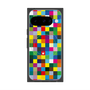 プレミアムスクエアケース with Pixelsnap［ CASEPLAY Rainbow Check ］