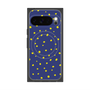 プレミアムスクエアケース with Pixelsnap［ Drawing Dot - Navy ］