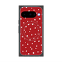 プレミアムスクエアケース with Pixelsnap［ Drawing Dot - Red ］