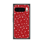 プレミアムスクエアケース with Pixelsnap［ Drawing Dot - Red ］