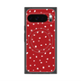 プレミアムスクエアケース with Pixelsnap［ Drawing Dot - Red ］