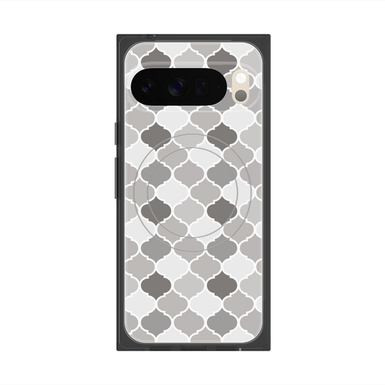プレミアムスクエアケース with Pixelsnap［ Moroccan1 color - Gray ］