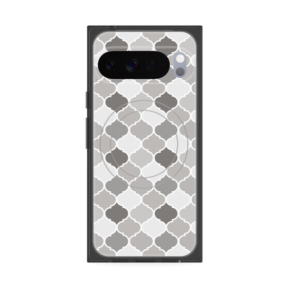 プレミアムスクエアケース with Pixelsnap［ Moroccan1 color - Gray ］