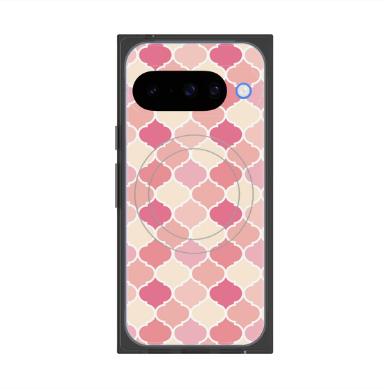 プレミアムスクエアケース with Pixelsnap［ Moroccan1 color - Pink ］