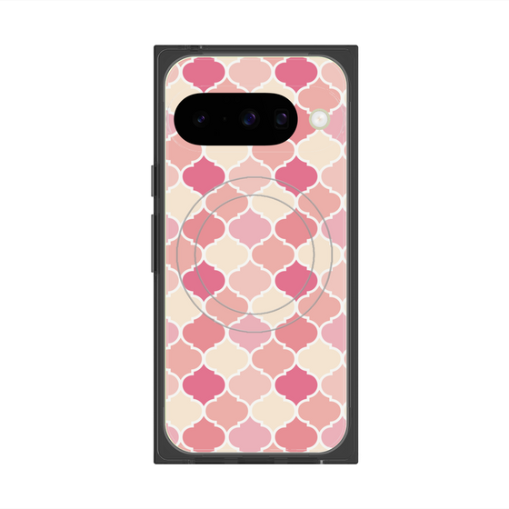 プレミアムスクエアケース with Pixelsnap［ Moroccan1 color - Pink ］