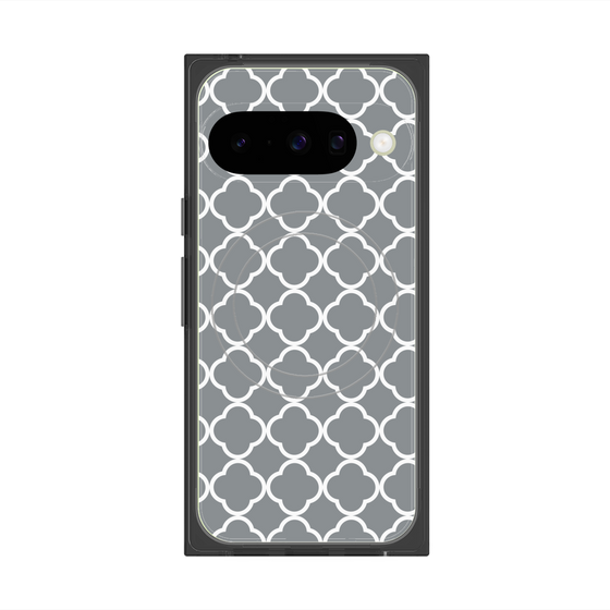 プレミアムスクエアケース with Pixelsnap［ Moroccan2 - Gray ］
